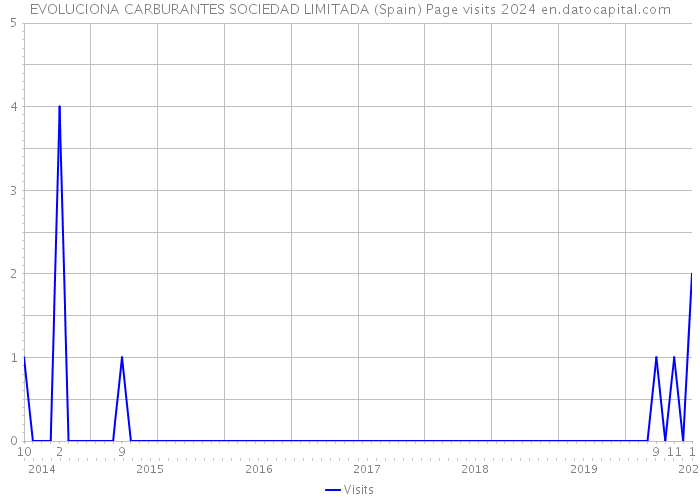 EVOLUCIONA CARBURANTES SOCIEDAD LIMITADA (Spain) Page visits 2024 