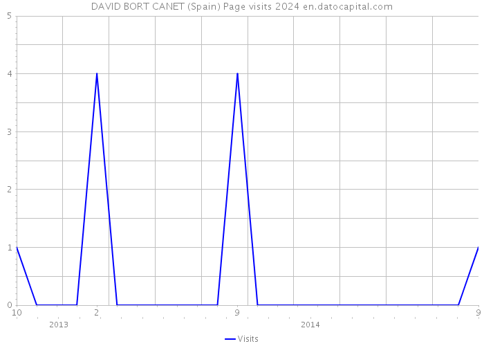 DAVID BORT CANET (Spain) Page visits 2024 