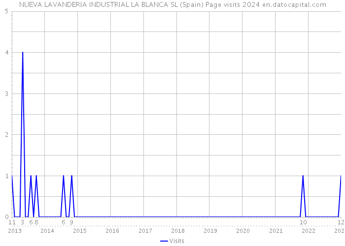 NUEVA LAVANDERIA INDUSTRIAL LA BLANCA SL (Spain) Page visits 2024 