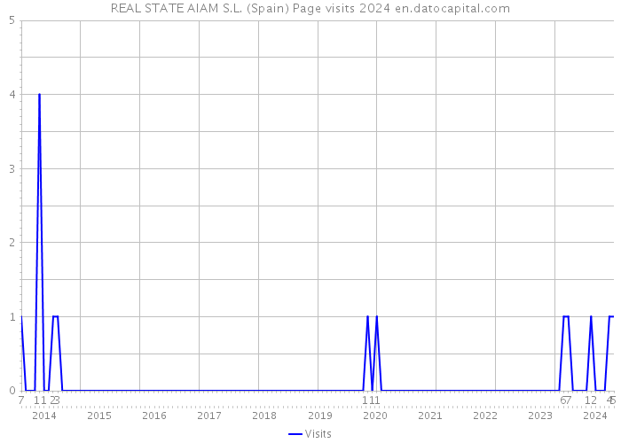 REAL STATE AIAM S.L. (Spain) Page visits 2024 