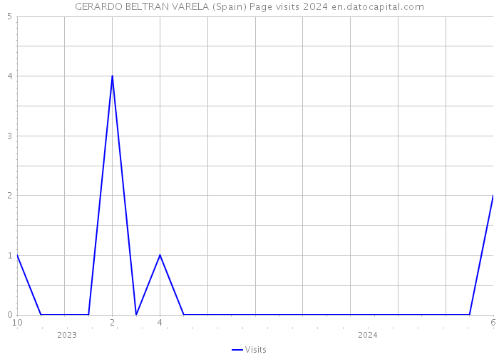 GERARDO BELTRAN VARELA (Spain) Page visits 2024 