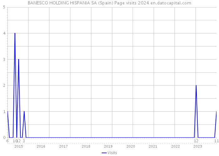 BANESCO HOLDING HISPANIA SA (Spain) Page visits 2024 