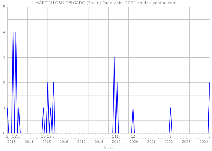 MARTIN LOBO DELGADO (Spain) Page visits 2024 