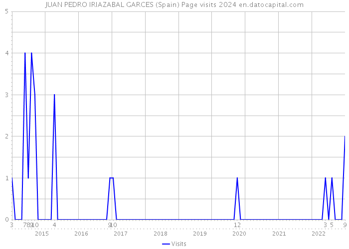 JUAN PEDRO IRIAZABAL GARCES (Spain) Page visits 2024 