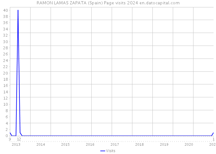 RAMON LAMAS ZAPATA (Spain) Page visits 2024 
