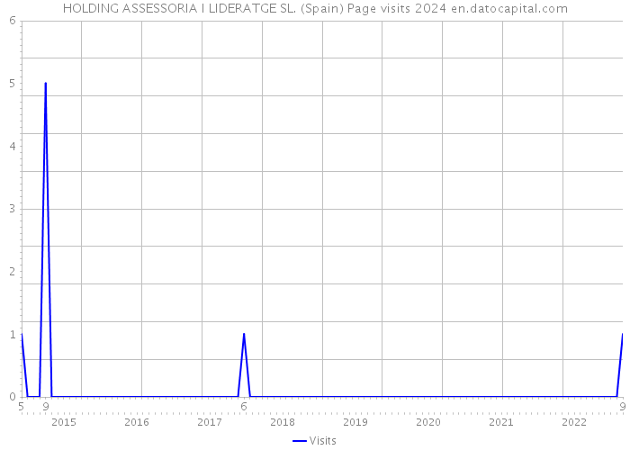 HOLDING ASSESSORIA I LIDERATGE SL. (Spain) Page visits 2024 