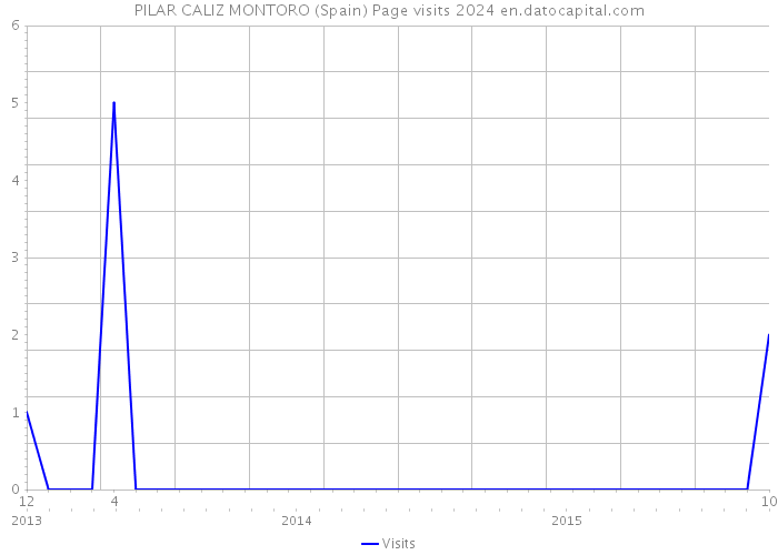 PILAR CALIZ MONTORO (Spain) Page visits 2024 