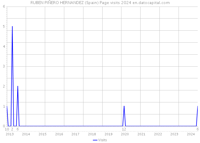 RUBEN PIÑERO HERNANDEZ (Spain) Page visits 2024 