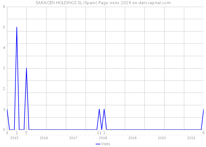 SARACEN HOLDINGS SL (Spain) Page visits 2024 
