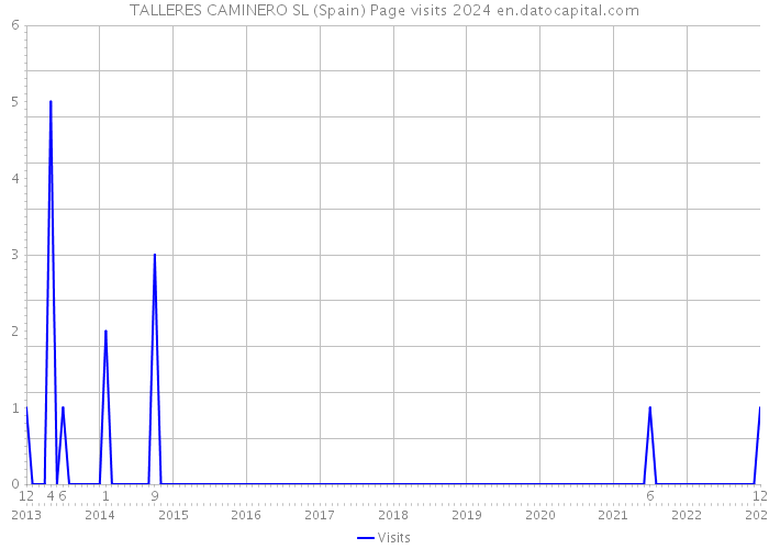 TALLERES CAMINERO SL (Spain) Page visits 2024 