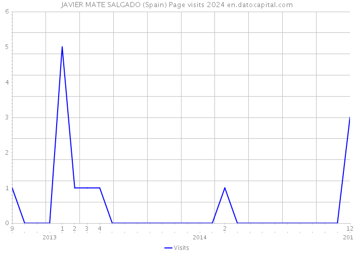JAVIER MATE SALGADO (Spain) Page visits 2024 