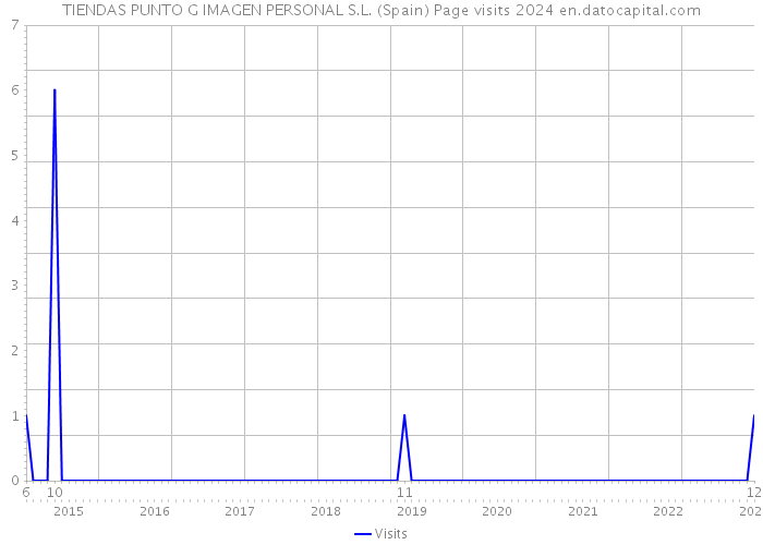 TIENDAS PUNTO G IMAGEN PERSONAL S.L. (Spain) Page visits 2024 