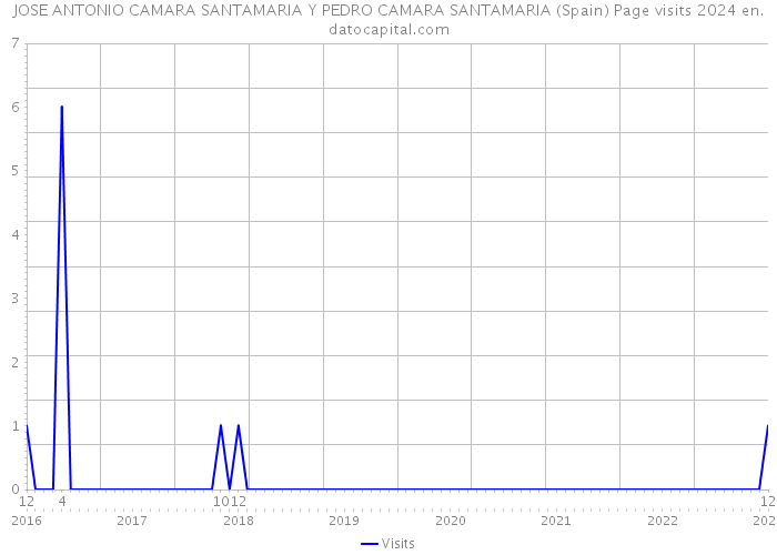 JOSE ANTONIO CAMARA SANTAMARIA Y PEDRO CAMARA SANTAMARIA (Spain) Page visits 2024 