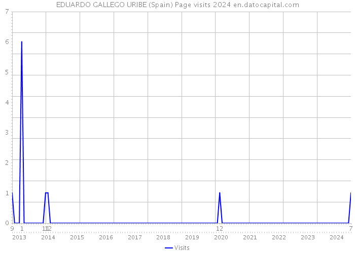 EDUARDO GALLEGO URIBE (Spain) Page visits 2024 