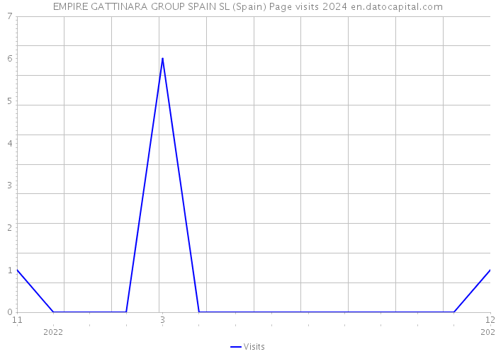 EMPIRE GATTINARA GROUP SPAIN SL (Spain) Page visits 2024 