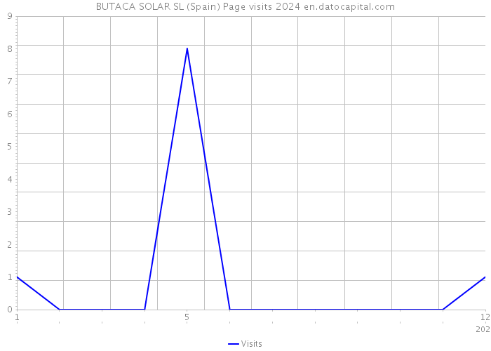 BUTACA SOLAR SL (Spain) Page visits 2024 