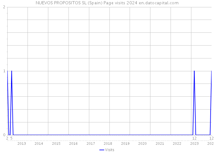 NUEVOS PROPOSITOS SL (Spain) Page visits 2024 