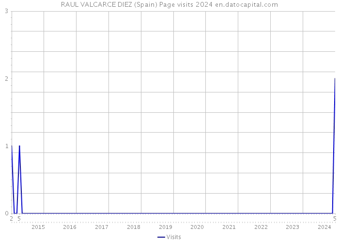 RAUL VALCARCE DIEZ (Spain) Page visits 2024 