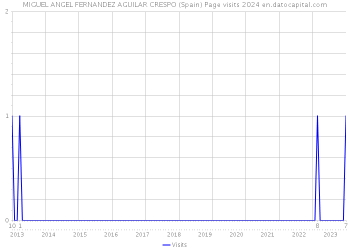 MIGUEL ANGEL FERNANDEZ AGUILAR CRESPO (Spain) Page visits 2024 