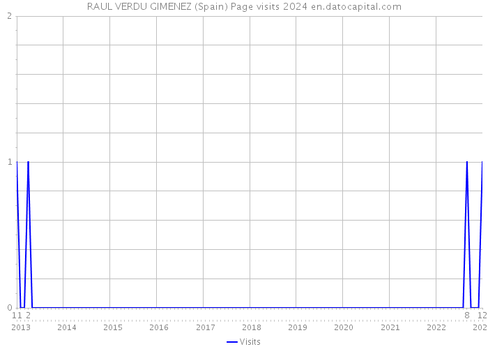 RAUL VERDU GIMENEZ (Spain) Page visits 2024 