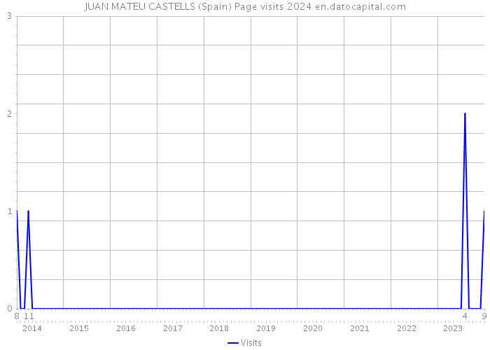 JUAN MATEU CASTELLS (Spain) Page visits 2024 