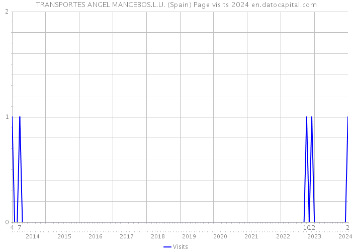 TRANSPORTES ANGEL MANCEBOS.L.U. (Spain) Page visits 2024 