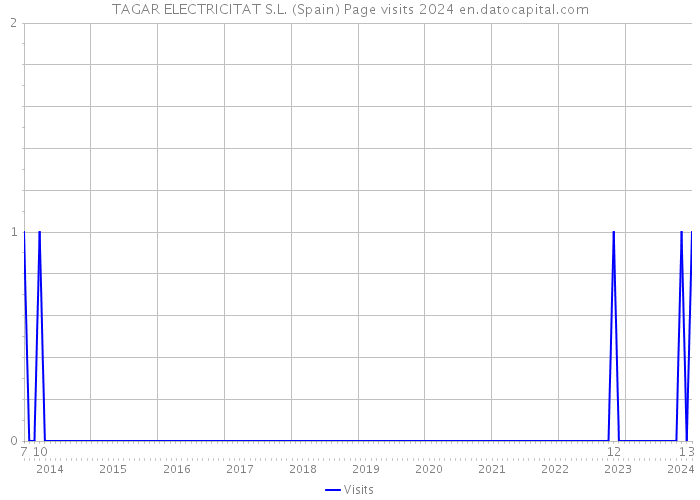 TAGAR ELECTRICITAT S.L. (Spain) Page visits 2024 