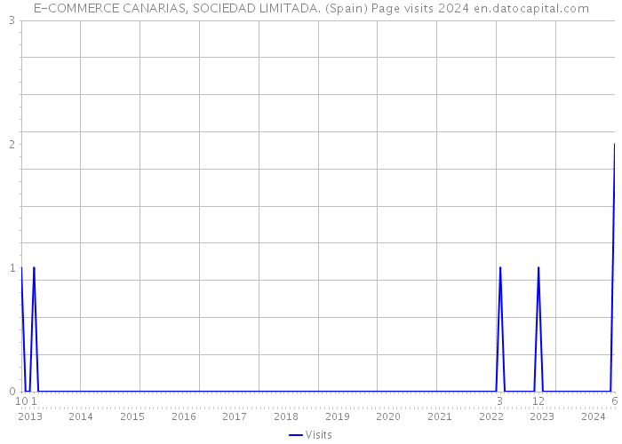 E-COMMERCE CANARIAS, SOCIEDAD LIMITADA. (Spain) Page visits 2024 