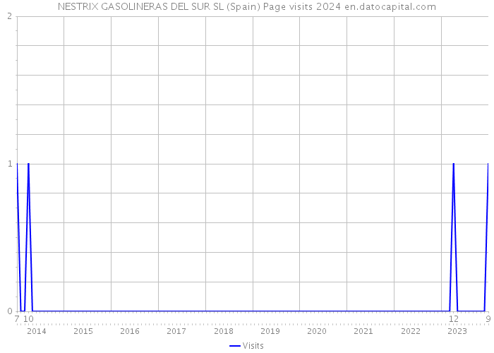 NESTRIX GASOLINERAS DEL SUR SL (Spain) Page visits 2024 