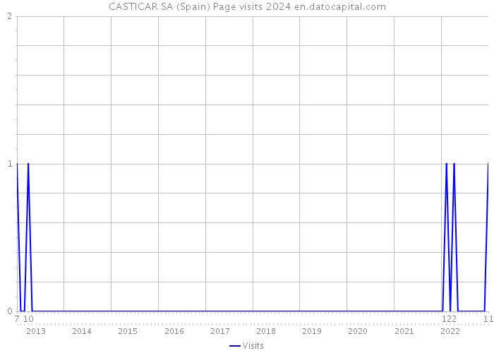 CASTICAR SA (Spain) Page visits 2024 