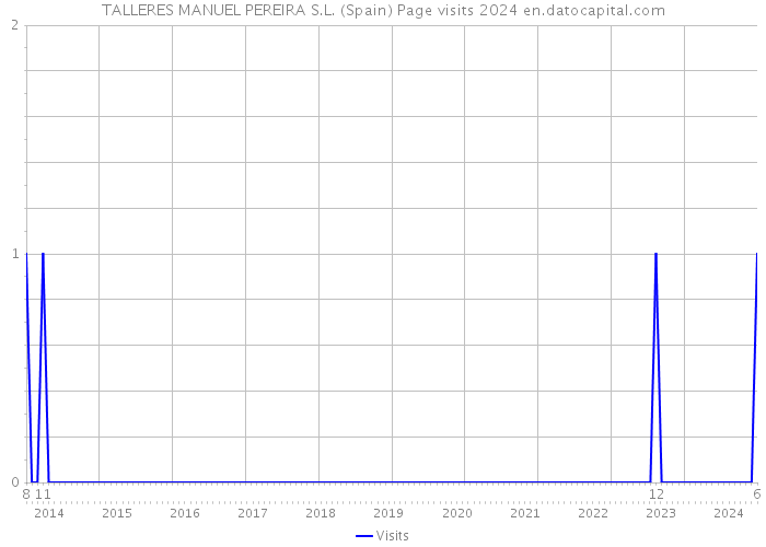 TALLERES MANUEL PEREIRA S.L. (Spain) Page visits 2024 