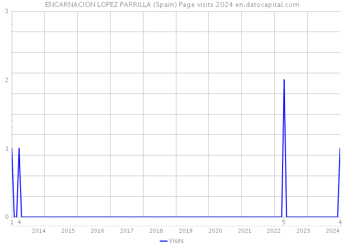 ENCARNACION LOPEZ PARRILLA (Spain) Page visits 2024 