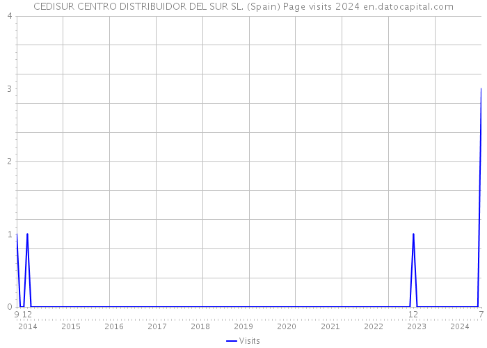 CEDISUR CENTRO DISTRIBUIDOR DEL SUR SL. (Spain) Page visits 2024 