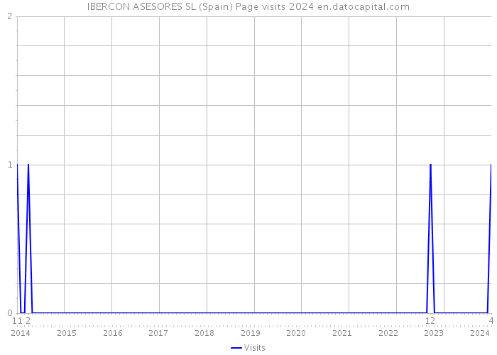 IBERCON ASESORES SL (Spain) Page visits 2024 