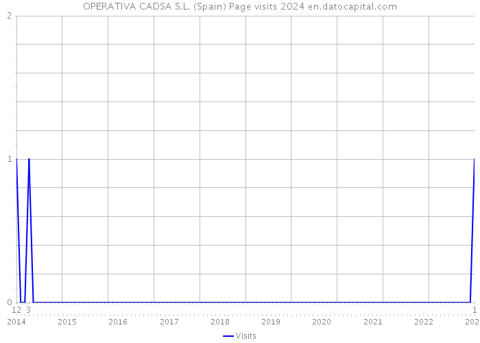 OPERATIVA CADSA S.L. (Spain) Page visits 2024 