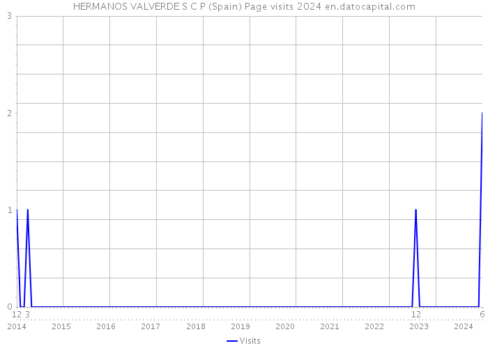 HERMANOS VALVERDE S C P (Spain) Page visits 2024 