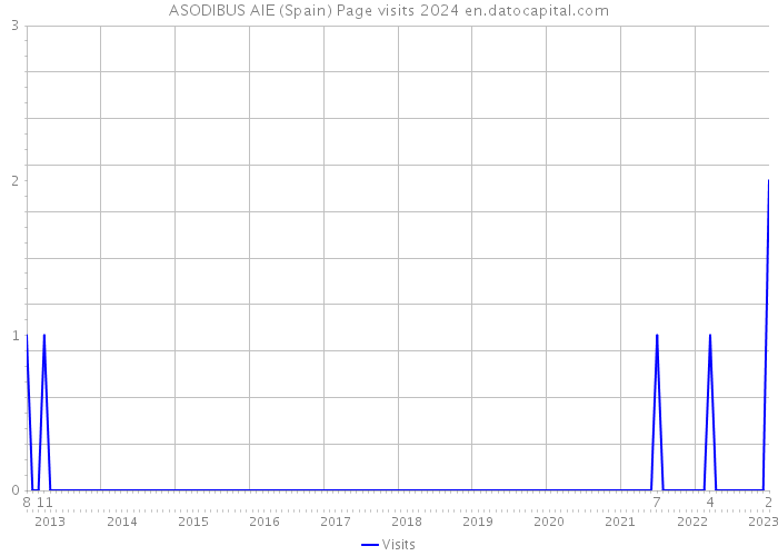ASODIBUS AIE (Spain) Page visits 2024 