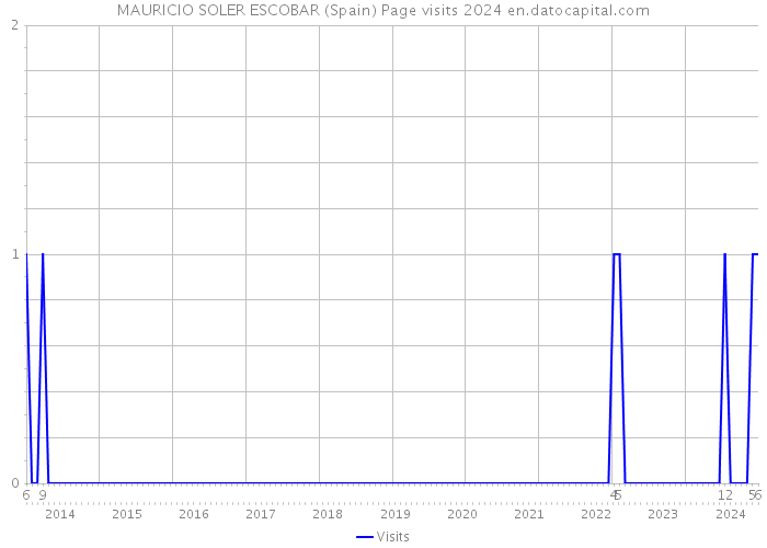 MAURICIO SOLER ESCOBAR (Spain) Page visits 2024 