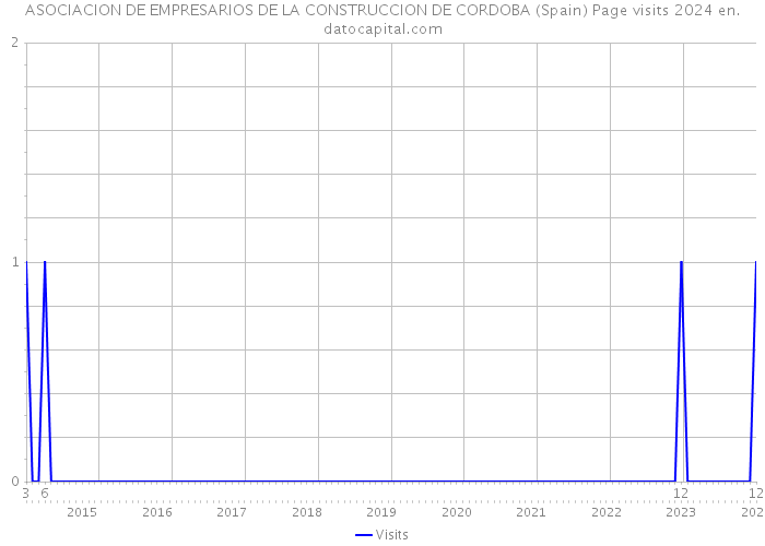 ASOCIACION DE EMPRESARIOS DE LA CONSTRUCCION DE CORDOBA (Spain) Page visits 2024 