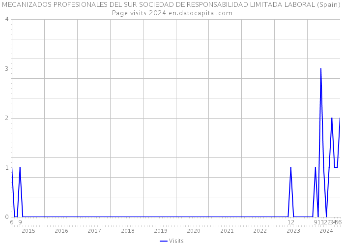 MECANIZADOS PROFESIONALES DEL SUR SOCIEDAD DE RESPONSABILIDAD LIMITADA LABORAL (Spain) Page visits 2024 
