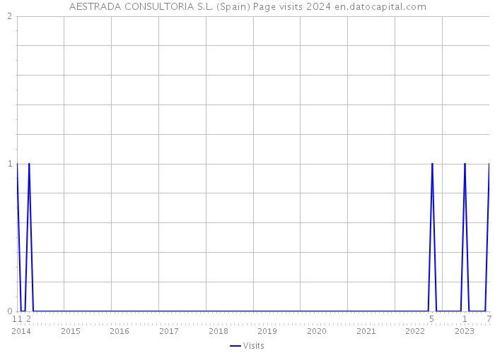 AESTRADA CONSULTORIA S.L. (Spain) Page visits 2024 