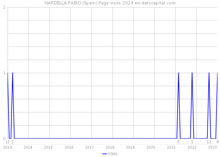 NARDELLA FABIO (Spain) Page visits 2024 
