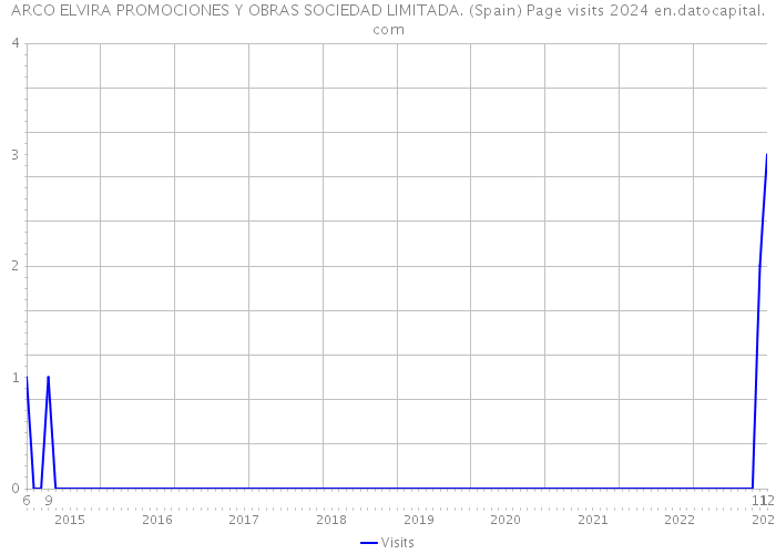 ARCO ELVIRA PROMOCIONES Y OBRAS SOCIEDAD LIMITADA. (Spain) Page visits 2024 