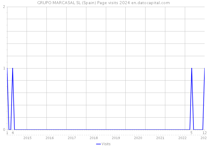 GRUPO MARCASAL SL (Spain) Page visits 2024 