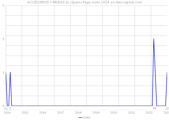 ACCESORIOS Y BRIDAS SL (Spain) Page visits 2024 