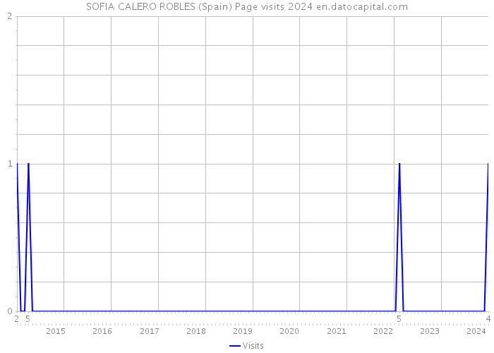 SOFIA CALERO ROBLES (Spain) Page visits 2024 