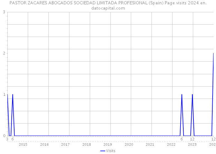 PASTOR ZACARES ABOGADOS SOCIEDAD LIMITADA PROFESIONAL (Spain) Page visits 2024 