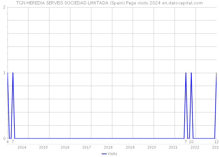 TGN HEREDIA SERVEIS SOCIEDAD LIMITADA (Spain) Page visits 2024 