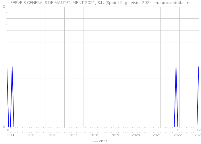 SERVEIS GENERALS DE MANTENIMENT 2021, S.L. (Spain) Page visits 2024 