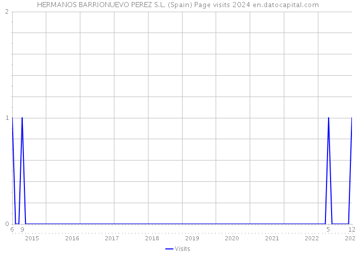 HERMANOS BARRIONUEVO PEREZ S.L. (Spain) Page visits 2024 